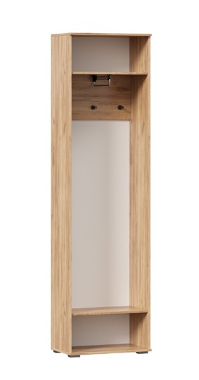 Шкаф одностворчатый Фиджи с декоративными накладками 659.300, Дуб Золотой/Антрацит в Улан-Удэ - изображение 2