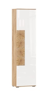 Шкаф одностворчатый Фиджи с декоративными накладками 659.300, Дуб Золотой/Белый в Улан-Удэ