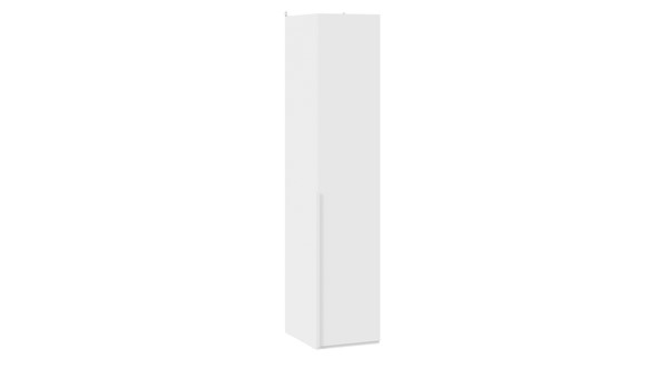Шкаф одностворчатый Порто (580) СМ-393.07.001 (Белый жемчуг/Белый софт) в Улан-Удэ - изображение