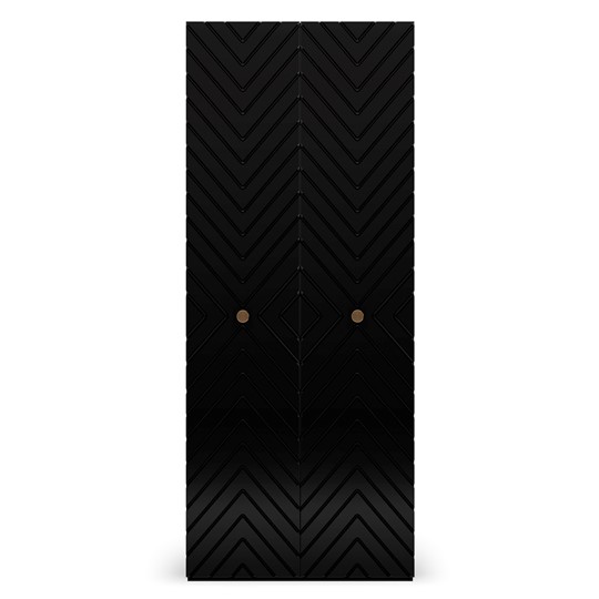 Шкаф с глухим фасадом Марсель 900 (черный) в Улан-Удэ - изображение 1