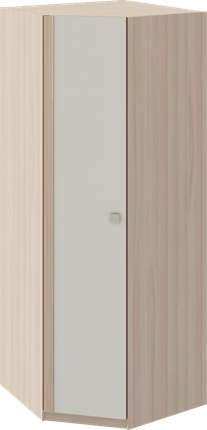 Шкаф угловой Глэдис М21 (Шимо светлый/Белый текстурный) в Улан-Удэ - изображение