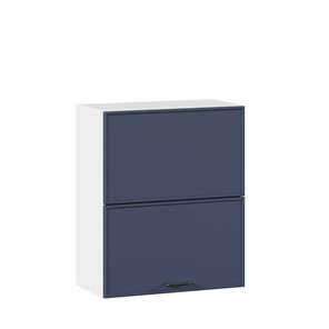 Кухонный горизонтальный шкаф 600 комбинированный Индиго ЛД 298.970.000.125, Белый/Тёмно-синий в Улан-Удэ