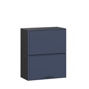 Шкаф кухонный горизонтальный 600 комбинированный Индиго ЛД 298.970.000.167, Чёрный/Тёмно-синий в Улан-Удэ