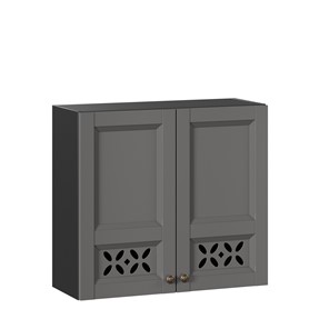 Шкаф кухонный Амели-3 800 ЛД 299.360.000.035, Черный/Оникс серый в Улан-Удэ