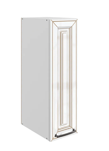 Кухонный шкаф Атланта L200 H720 (1 дв. гл.) эмаль (белый/белый глянец патина золото) в Улан-Удэ