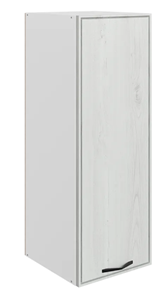 Навесной кухонный шкаф Монако L400 Н900 (1 дв. гл.), белый/дуб белый матовый в Улан-Удэ