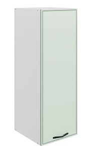 Кухонный шкаф Монако L400 Н900 (1 дв. гл.), белый/ментол матовый в Улан-Удэ