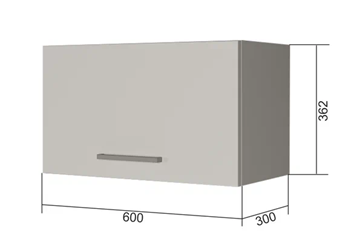 Шкаф настенный В360, Белое гладкое Ламарти/Антрацит в Улан-Удэ