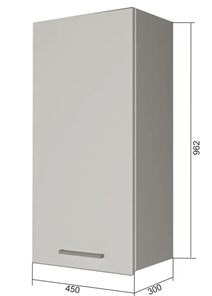 Кухонный шкаф В9 45, МДФ Розовый шагрень/Антрацит в Улан-Удэ