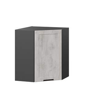 Угловой шкаф на кухню 600 Джамис ЛД 296.610.000.074, Чёрный/Белый камень в Улан-Удэ