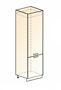 Шкаф-пенал под холодильник Бостон L600 (2 дв. гл.) в Улан-Удэ