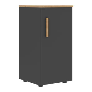 Низкий шкаф колонна с правой дверью FORTA Графит-Дуб Гамильтон  FLC 40.1 (R) (399х404х801) в Улан-Удэ