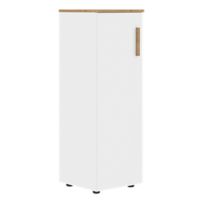 Средний шкаф колонна с левой дверью FORTA Белый-Дуб Гамильтон  FMC 40.1 (L) (399х404х801) в Улан-Удэ