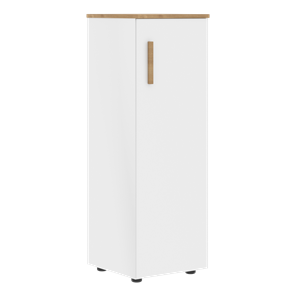 Средний шкаф колонна с глухой дверью правой FORTA Белый-Дуб Гамильтон  FMC 40.1 (R) (399х404х801) в Улан-Удэ