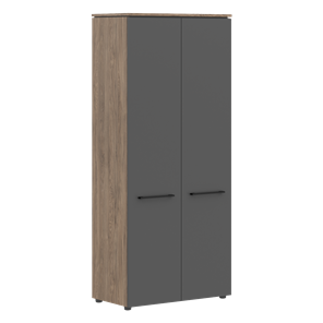 Шкаф гардероб с глухими дверьми MORRIS TREND Антрацит/Кария Пальмира MCW 85 (854х423х1956) в Улан-Удэ