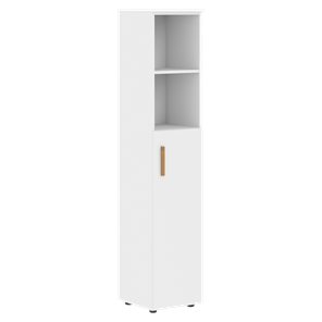 Высокий шкаф колонна с глухой средней дверью правой FORTA Белый FHC 40.5 (R) (399х404х1965) в Улан-Удэ
