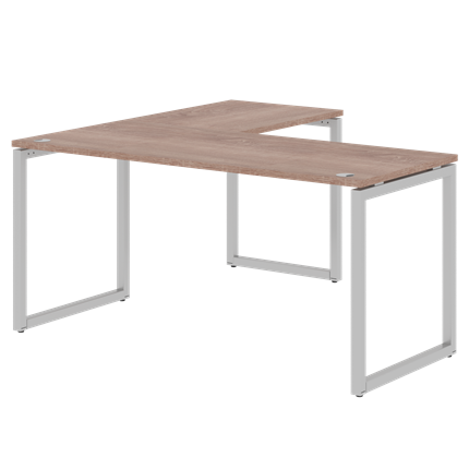Письменный стол угловой правый XTEN-Q Дуб-сонома- серебро XQCT 1615 (R) (1600х1500х750) в Улан-Удэ - изображение
