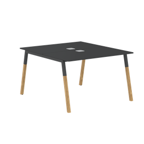 Переговорный стол FORTA Черный Графит-Черный Графит-Бук  FWST 1113 (1180x1346x733) в Улан-Удэ