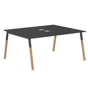 Переговорный стол FORTA Черный Графит-Черный Графит-Бук FWST 1513 (1580x1346x733) в Улан-Удэ