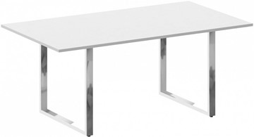 Конференц-стол для переговоров Metal system direct БО.ПРГ-180 Белый в Улан-Удэ