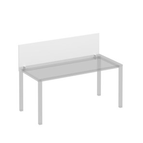 Экран для стола 160 на белом каркасе с кронштейнами Комфорт КФ, белый премиум (160x45x1.8) К.Б 843 в Улан-Удэ