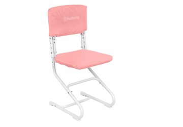 Комплект чехлов на спинку и сиденье стула СУТ.01.040-01 Розовый, Замша в Улан-Удэ