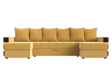 П-образный диван Венеция боннель, Желтый (Микровельвет) в Улан-Удэ - предосмотр 1
