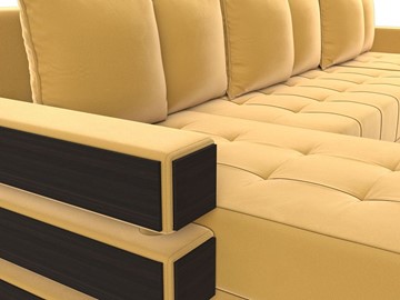 П-образный диван Венеция боннель, Желтый (Микровельвет) в Улан-Удэ - предосмотр 2