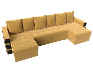 П-образный диван Венеция боннель, Желтый (Микровельвет) в Улан-Удэ - предосмотр 5