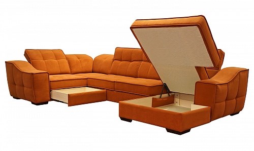 Угловой диван N-11-M (П1+ПС+УС+Д2+Д5+П1) в Улан-Удэ - изображение 1