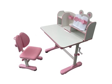 Растущий стол и стул Carezza Pink FUNDESK в Улан-Удэ - предосмотр 1
