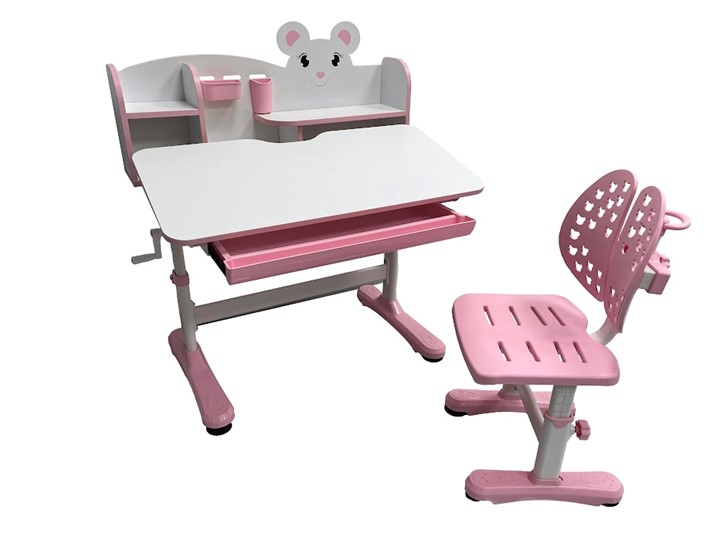 Растущий стол и стул Carezza Pink FUNDESK в Улан-Удэ - изображение 4