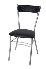 Кухонный стул Бистро Софт СРП-080С Эмаль, с мягкой спинкой Экотекс черный в Улан-Удэ - предосмотр